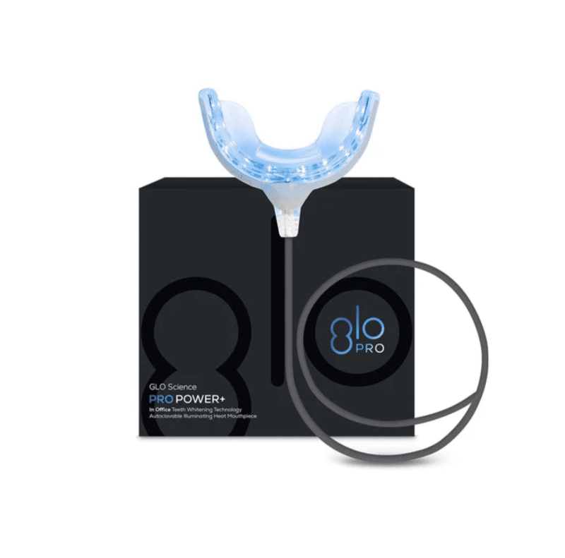 GLO product in black box with illuminated mouthpiece