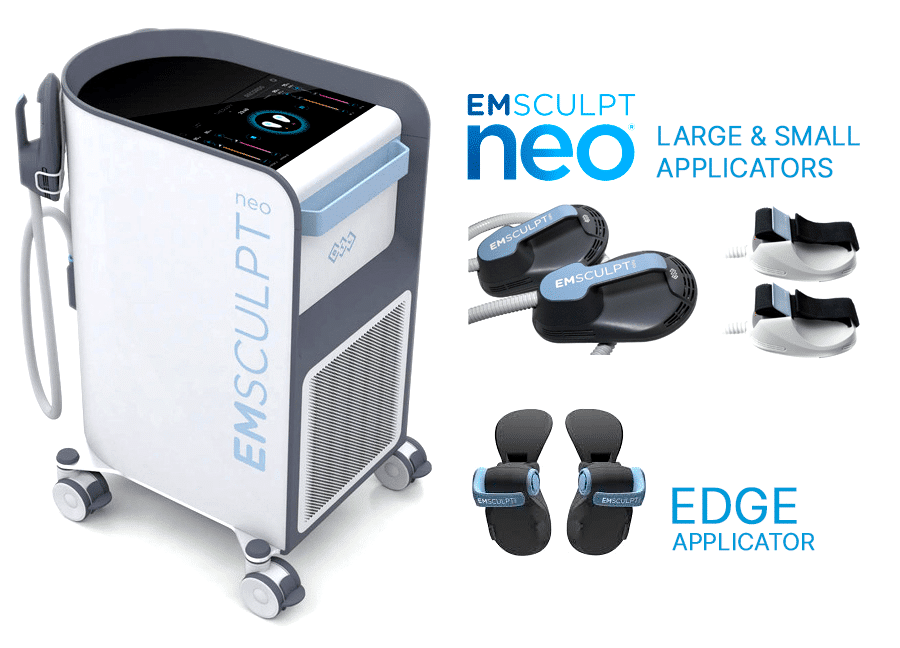 Emsculpt Neo machine with paddles