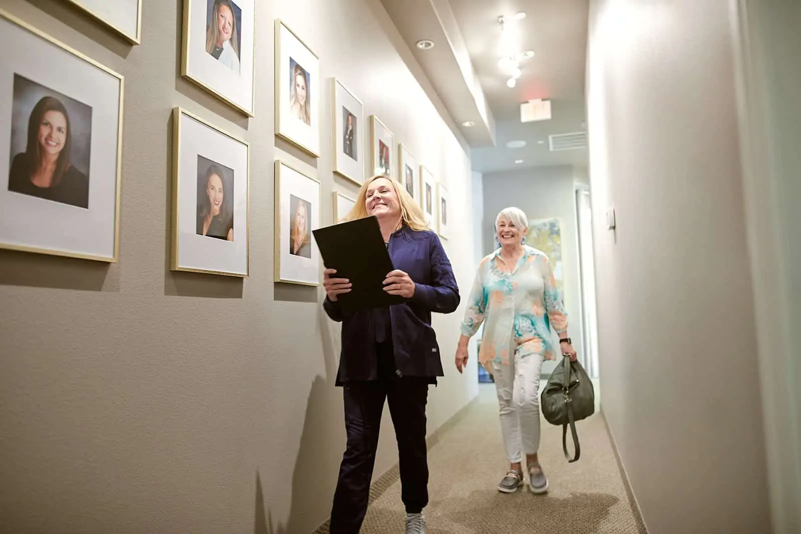 Hallway inside the Stonebriar Smile Design office