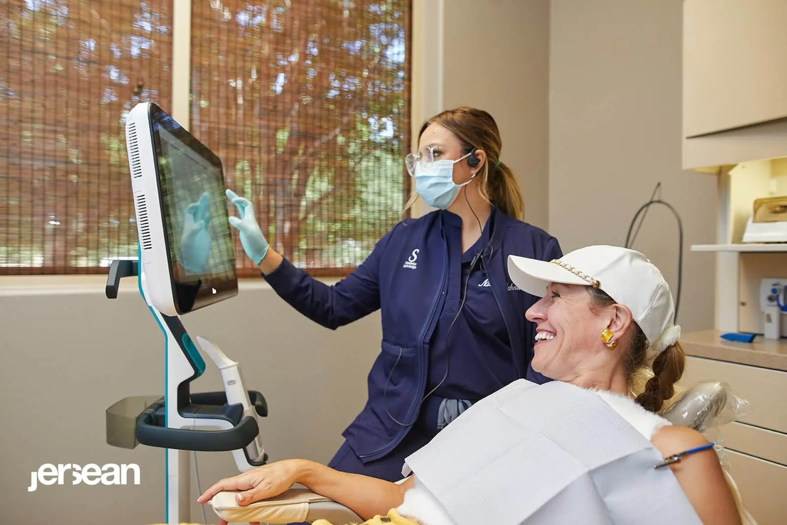 Stonebriar dentist collaborating with a patient on a smile makeover