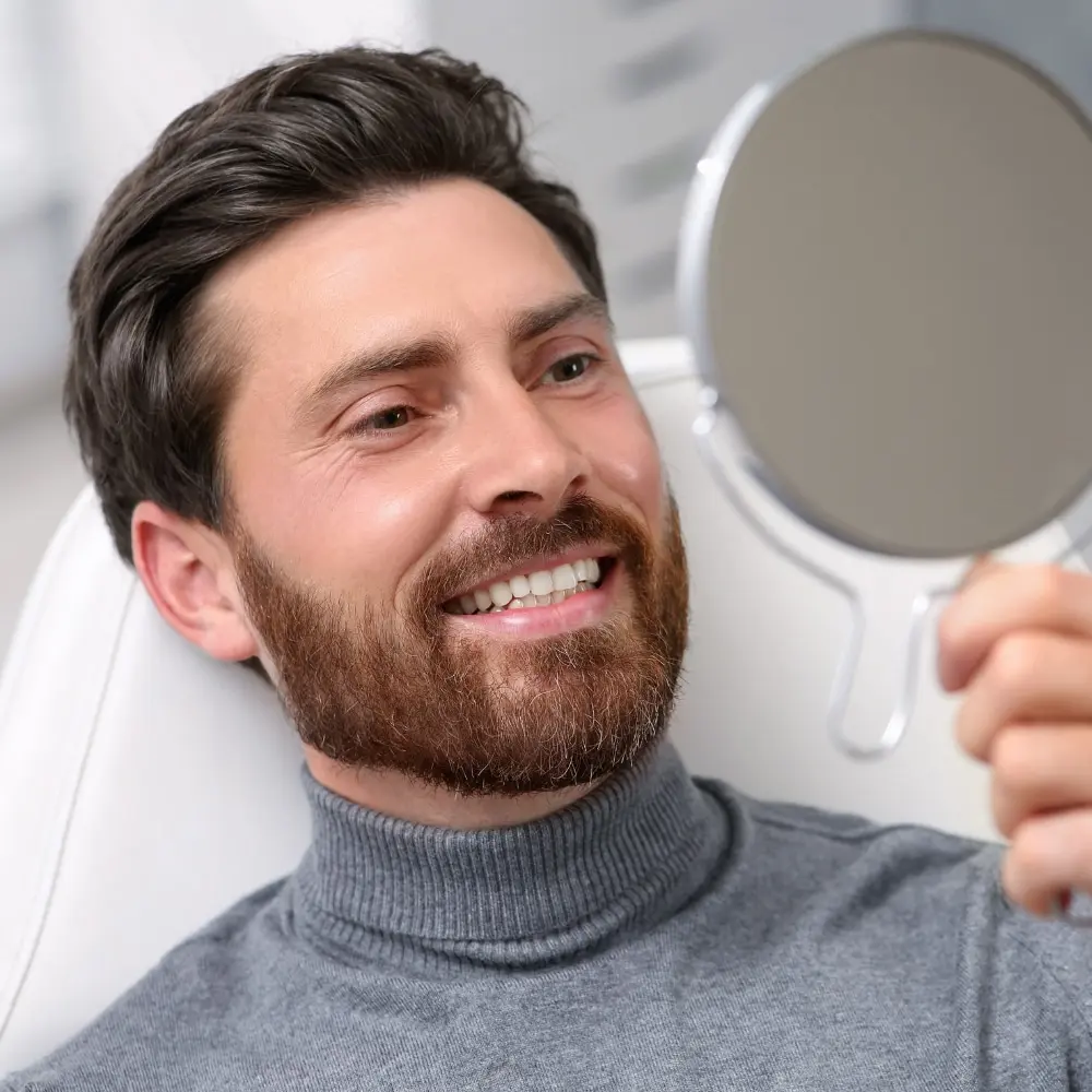 Porcelain inlay used to restore damaged tooth structure