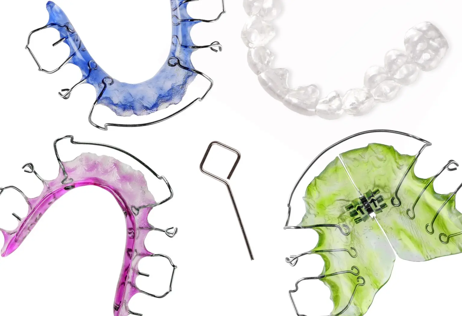 Collection of removable orthodontic retainers